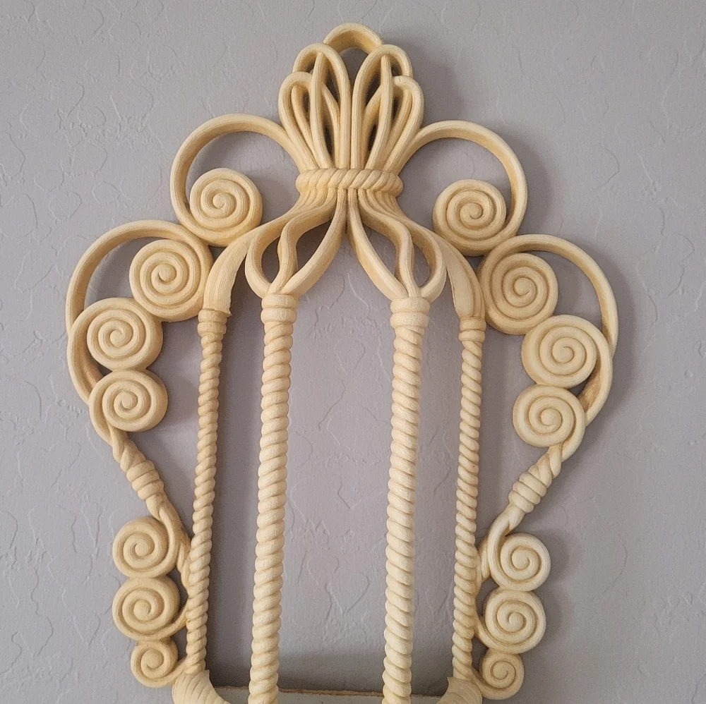 1972 MCM Burwood Cream Birdcage Wall‎ Hanging Pocket Planter